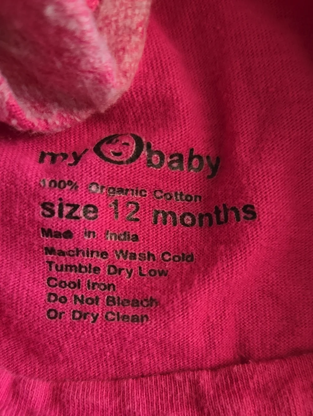 Organic Pink Bird Outfit - 12-18m